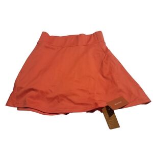 Vibrant Orange Skater Mini Skort for Resort Wear
